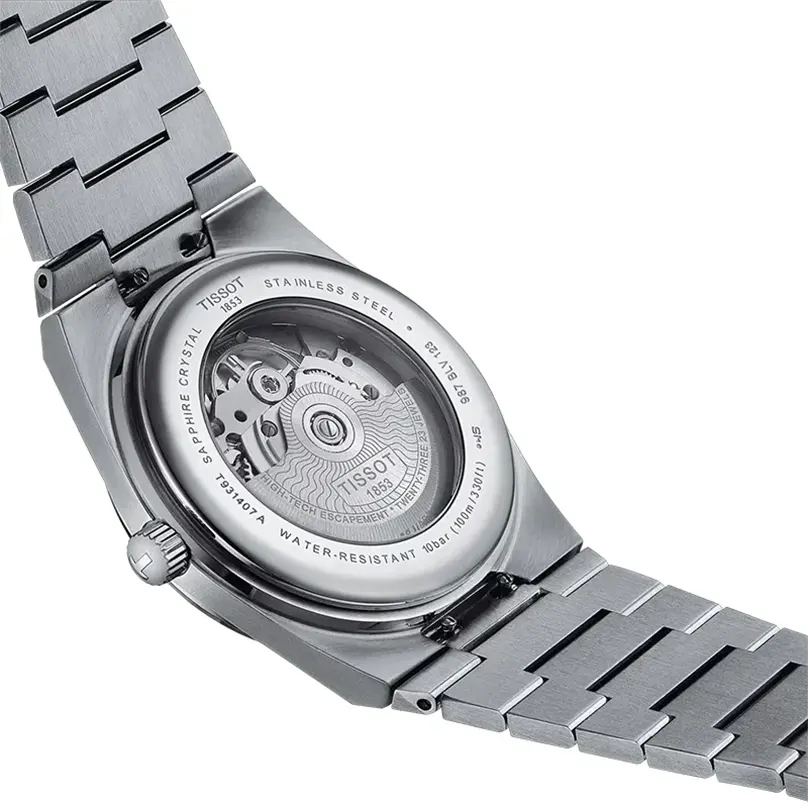 Tissot PRX Swiss Powermatic 80 18K Gold Bezel Men's Watch- T931.407.41.041.00